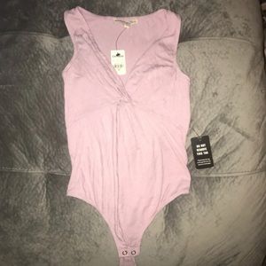 Express pink bodysuit XS